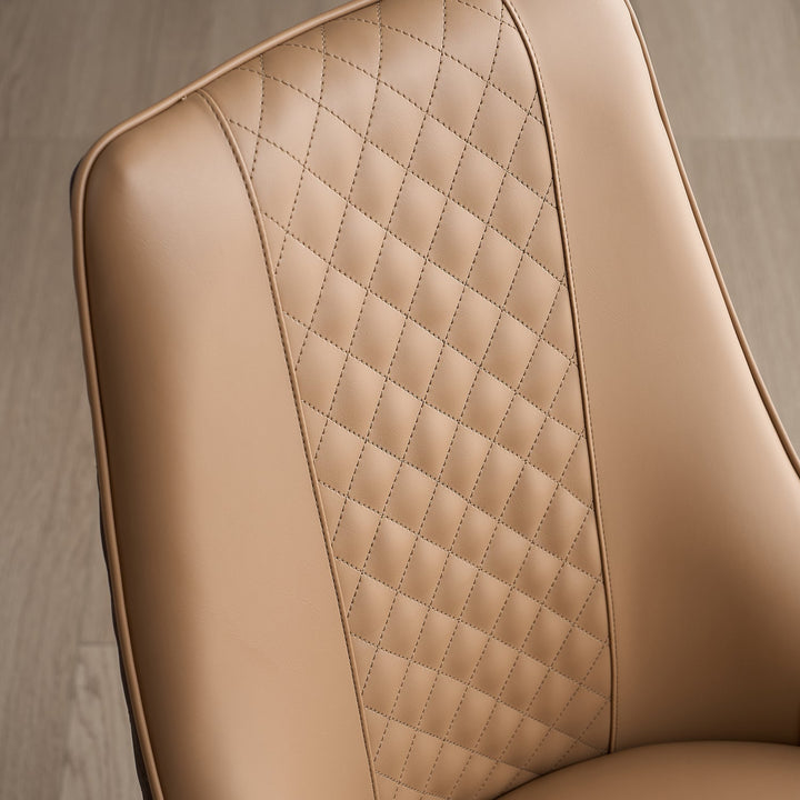 Modern Fabric And Leather Dining Chair METAL MAN N7