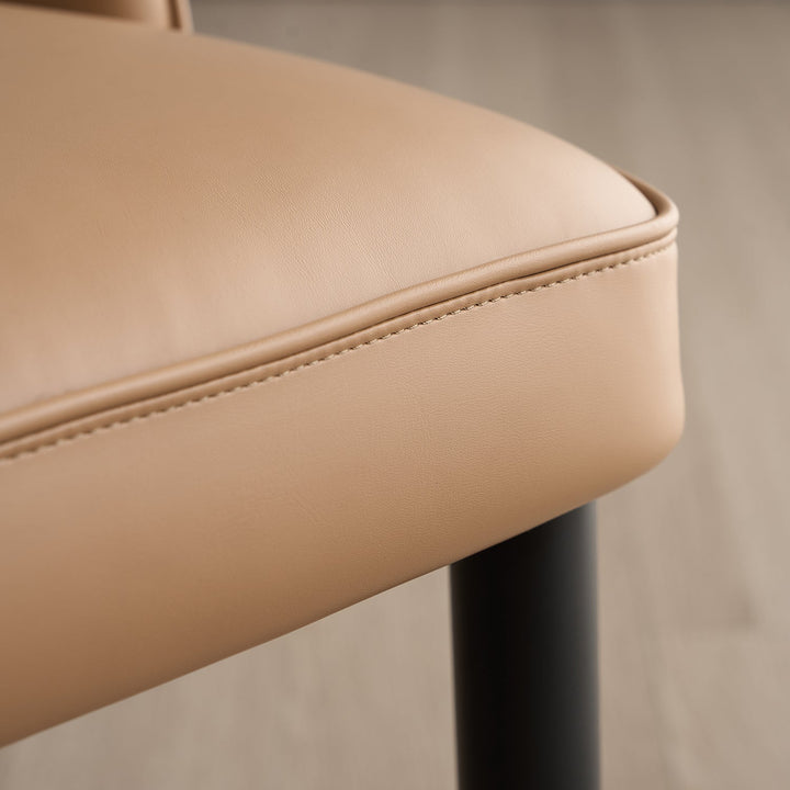 Modern Fabric And Leather Dining Chair METAL MAN N7