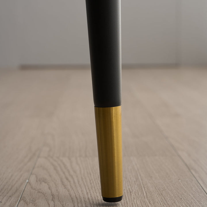 Modern Fabric And Leather Dining Chair METAL MAN N7