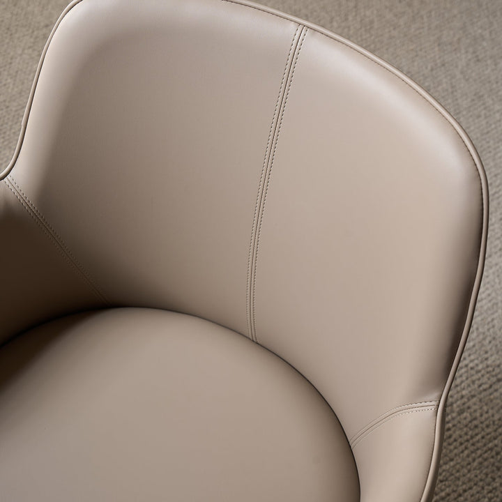 Modern Fabric And Leather Dining Chair METAL MAN N9