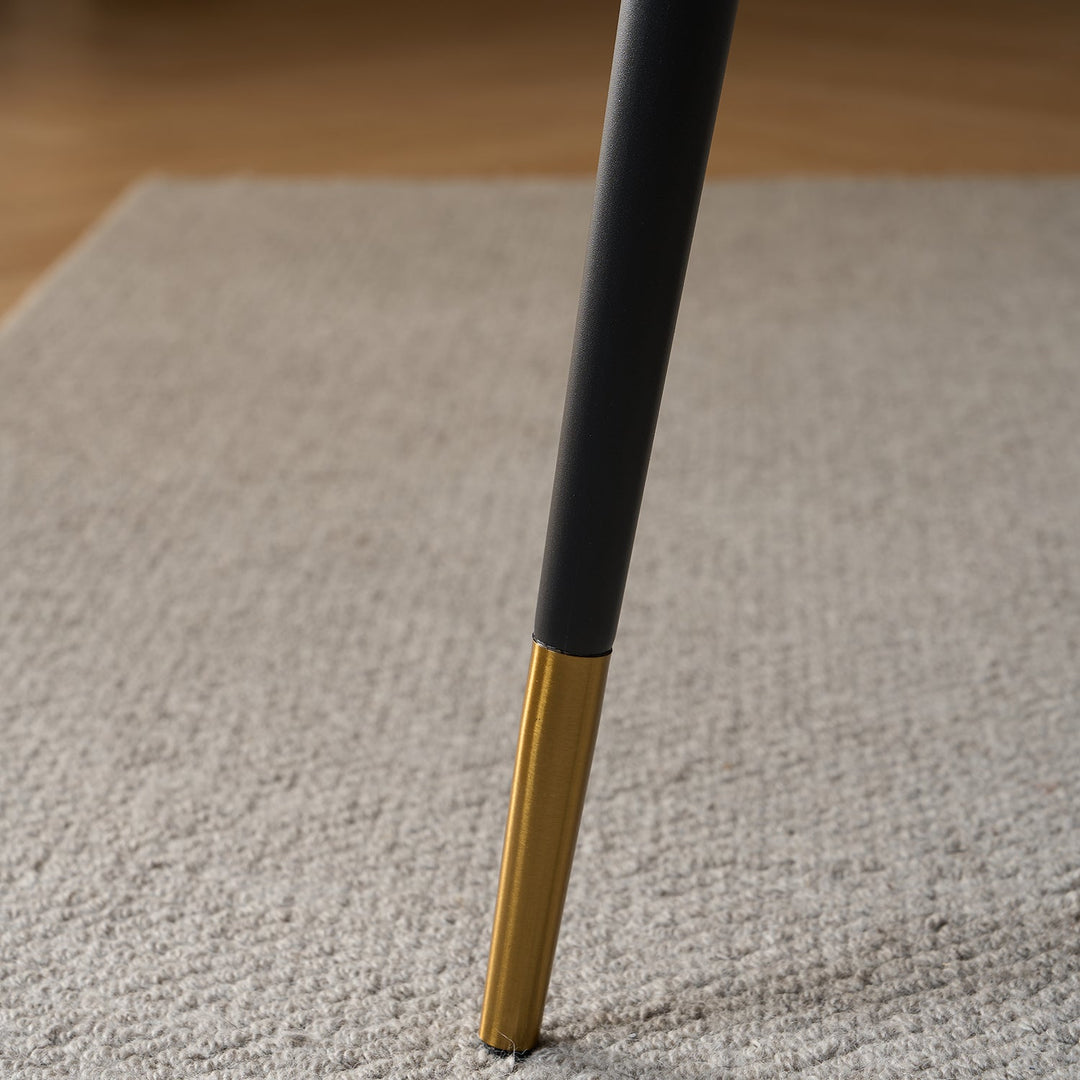 Modern Fabric And Leather Dining Chair METAL MAN N9