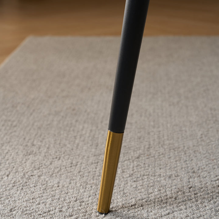 Modern Fabric And Leather Dining Chair METAL MAN N9