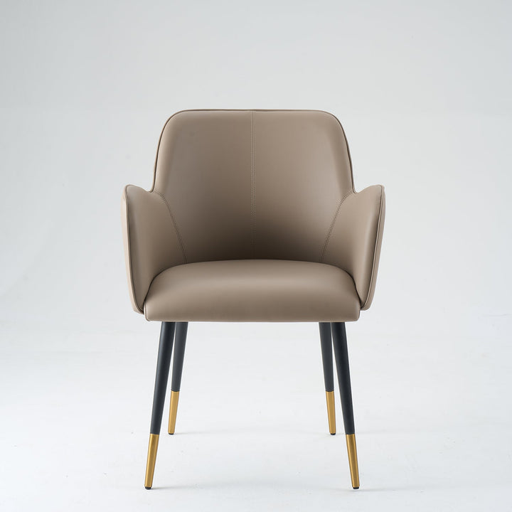 Modern Fabric And Leather Dining Chair METAL MAN N9