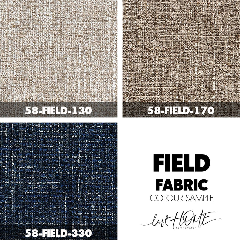 Scandinavian Mixed Weave Fabric 3 Seater Sofa LANGE Color Swatches