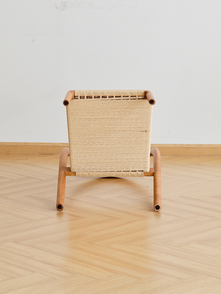 Scandinavian cherry wood woven rope dining chair sona color swatches.