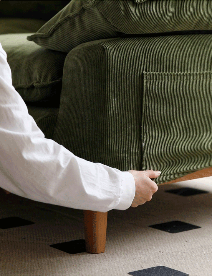 Scandinavian Premium Corduroy Velvet Fabric Removable Sofa Cover