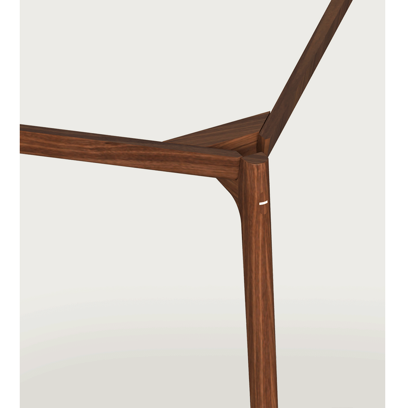 Japandi Walnut Wood Dining Table CHRONO More Details and Instruction_4