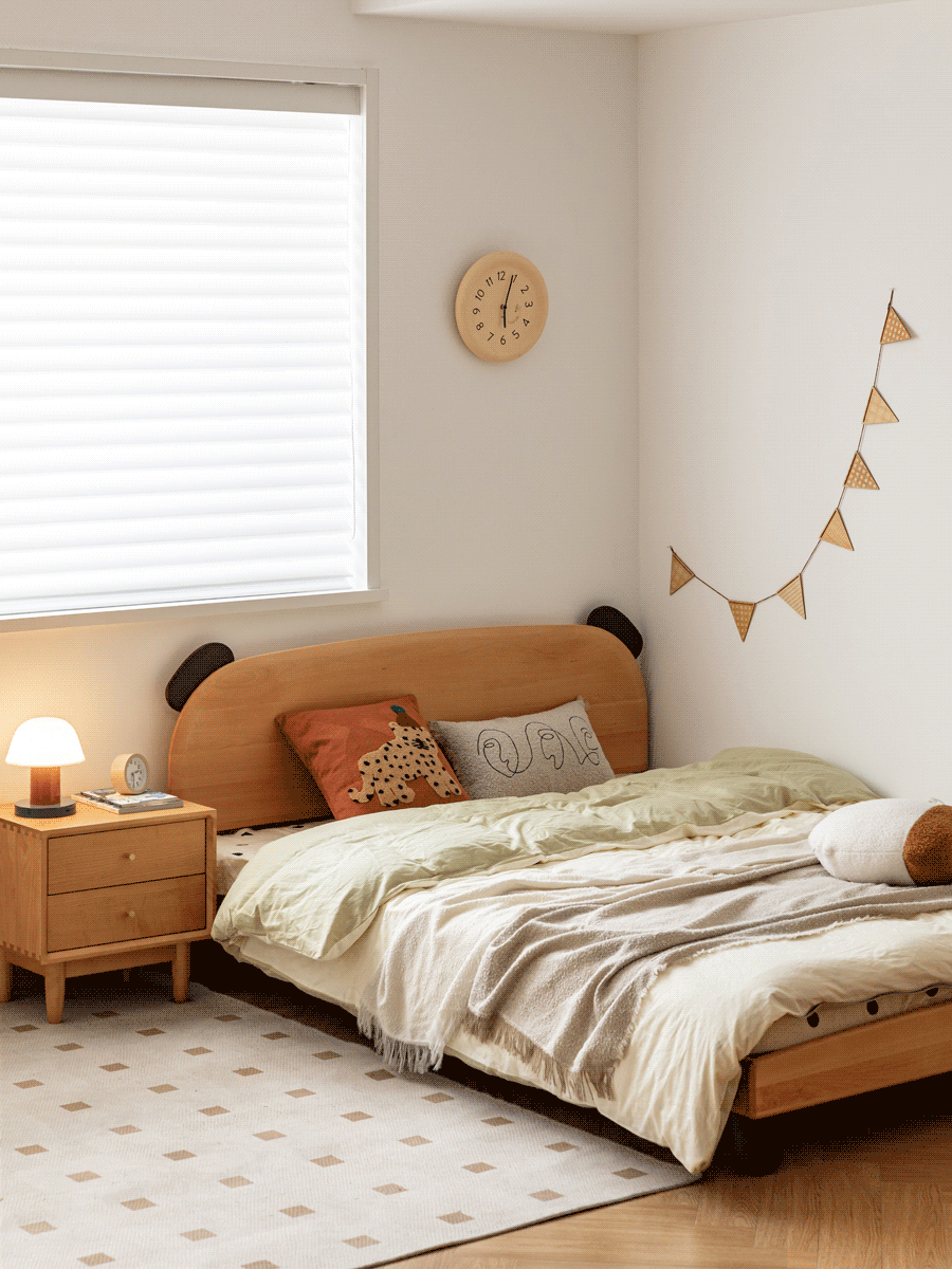 Scandinavian Beech Wood Kids Bed TEDDY