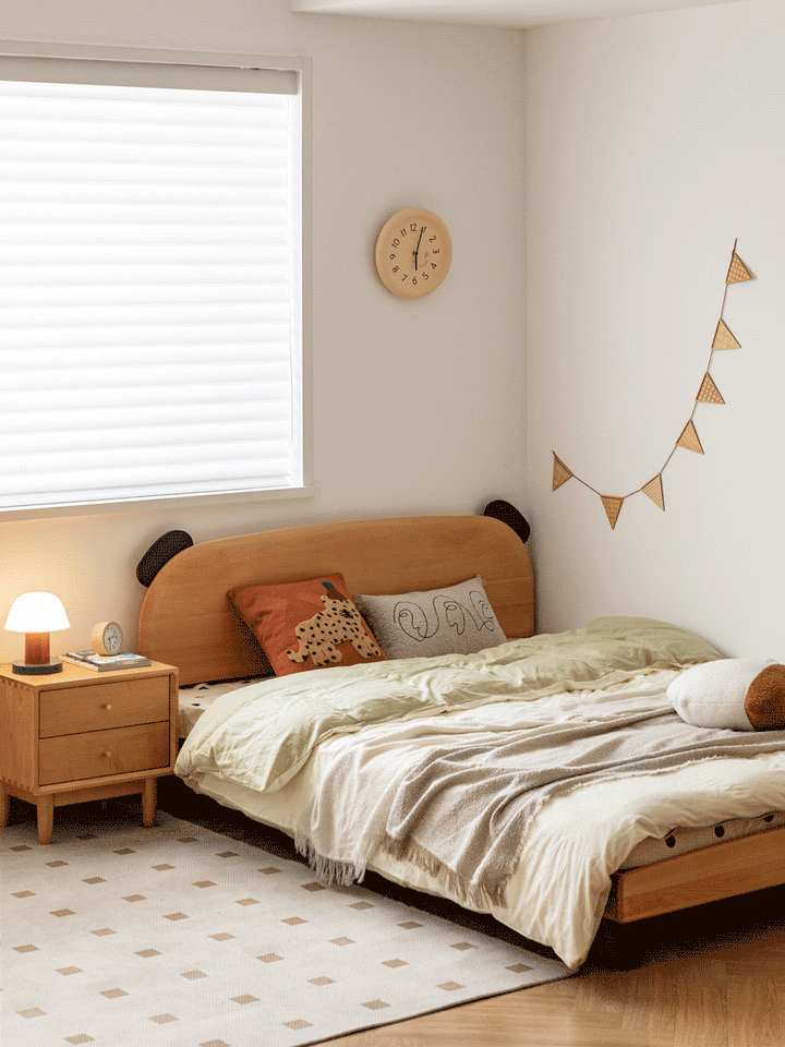 Scandinavian Beech Wood Kids Bed TEDDY