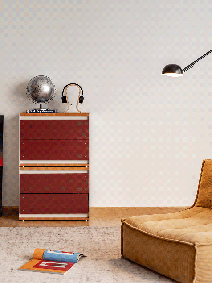 Bauhaus Aluminium Modular Chest Of Drawer GEOMETRIC