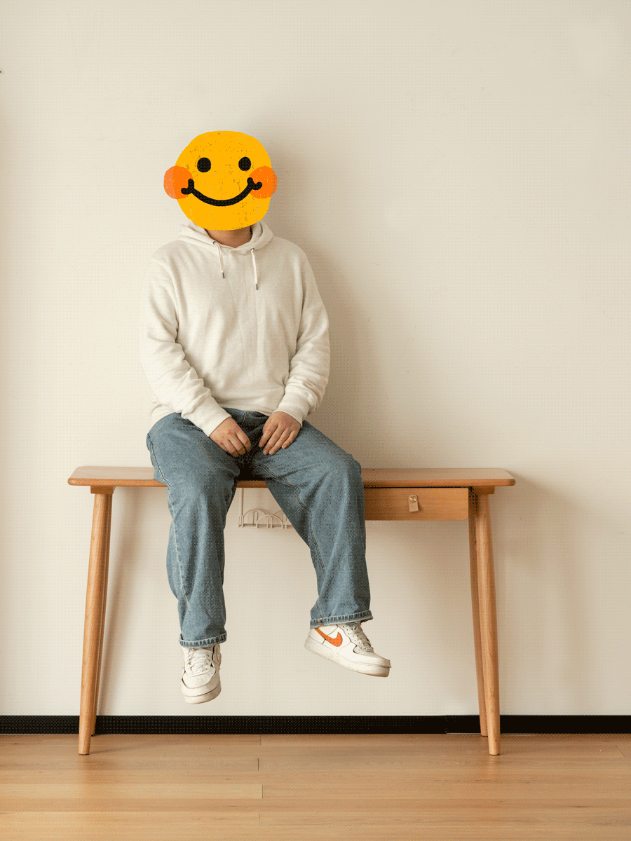 Scandinavian Cherry Wood Study Table KASHIMA