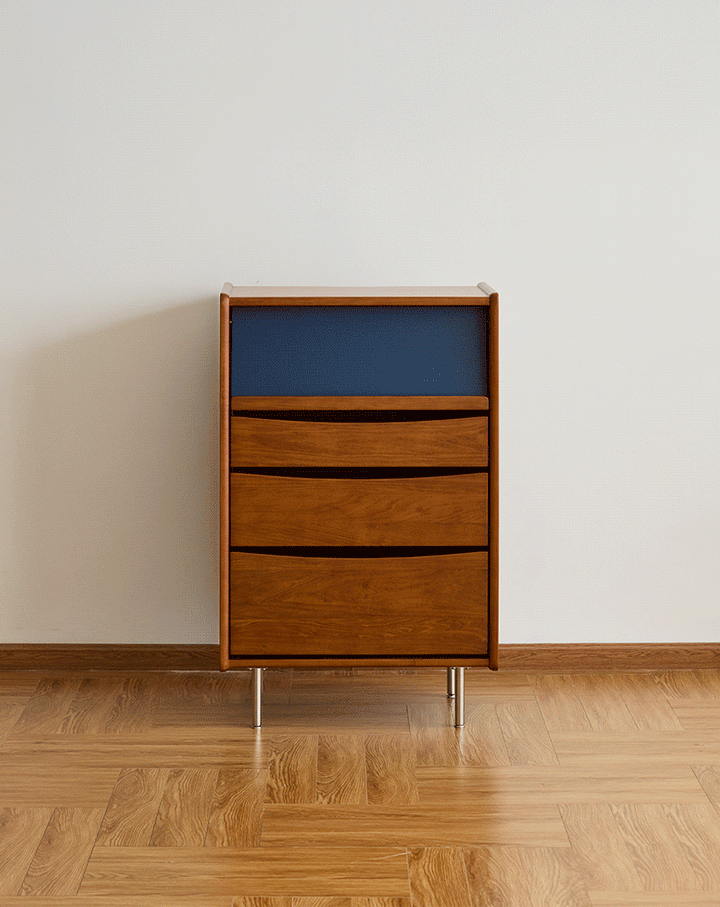 Vintage Boxwood Chest Of 4 Drawers MIES