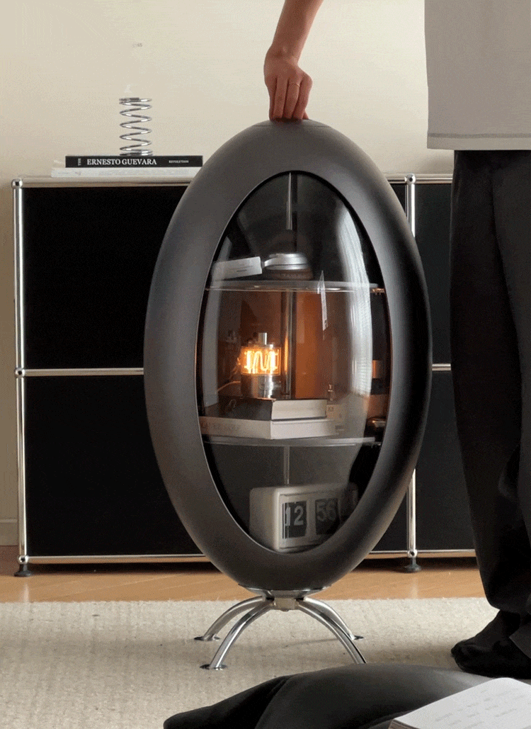 Bauhaus abs side cabinet egg in real life style.