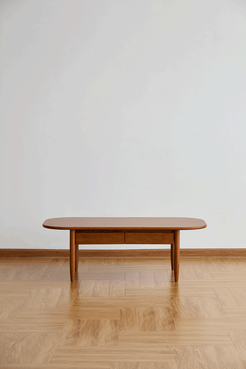 Scandinavian Cherry Wood Coffee Table VISTA