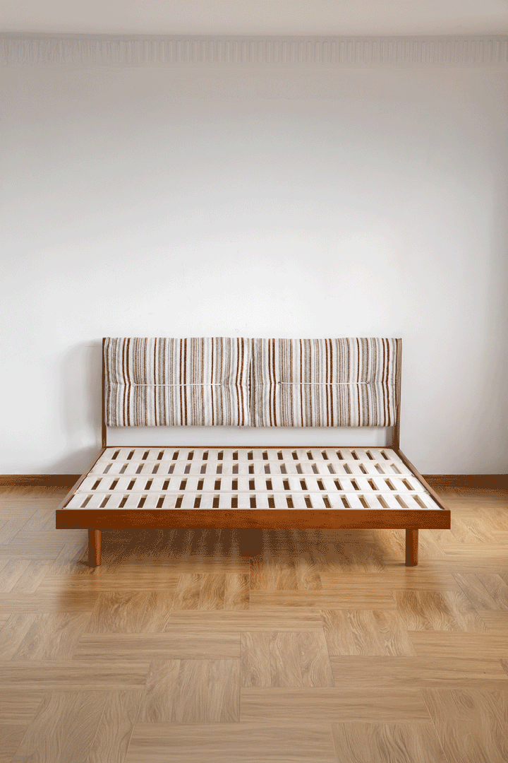 Vintage Chenille Velvet Fabric Boxwood Bed MILK