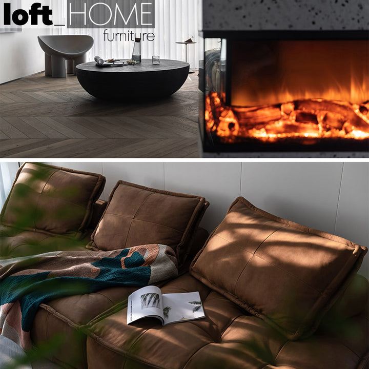 Vintage Genuine Leather 1 Seater Sofa ELEMENT SINGLE