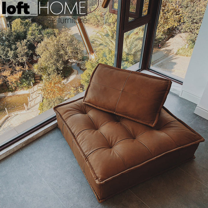 Vintage Genuine Leather 1 Seater Sofa ELEMENT SINGLE