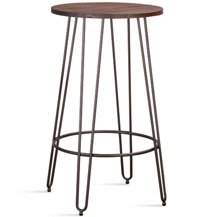 Industrial Elm Wood Bar Stool ANGELA