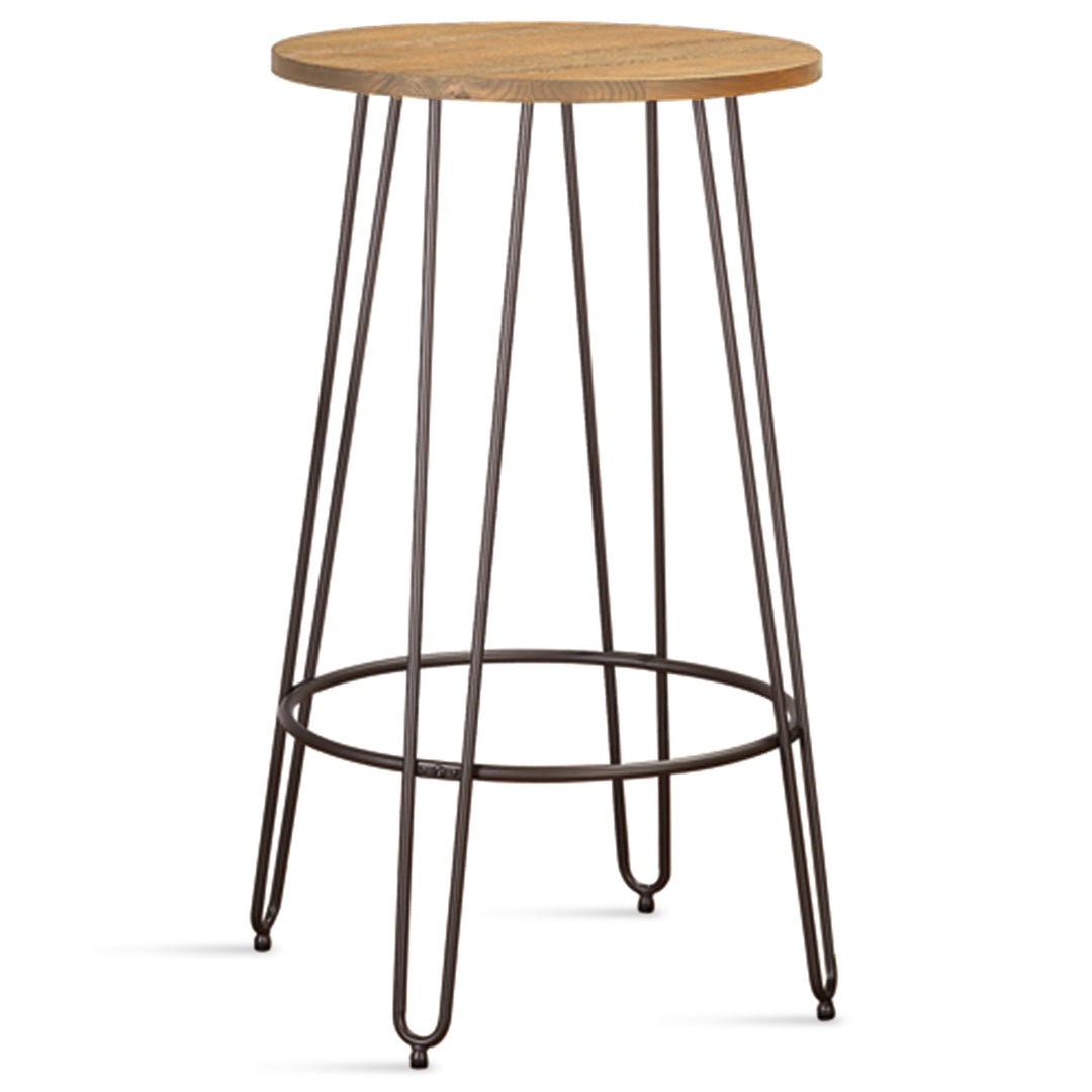 Industrial Elm Wood Bar Stool ANGELA
