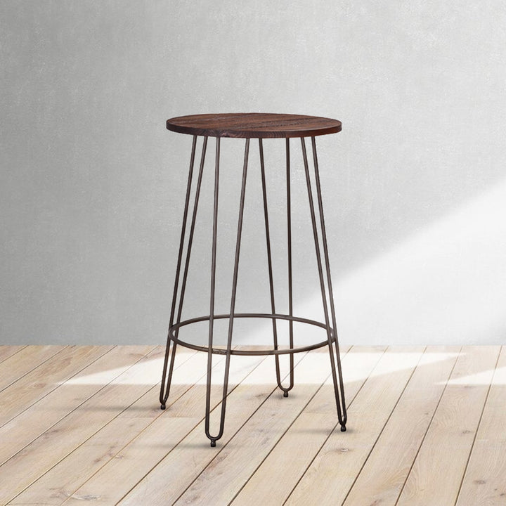 Industrial Elm Wood Bar Stool ANGELA