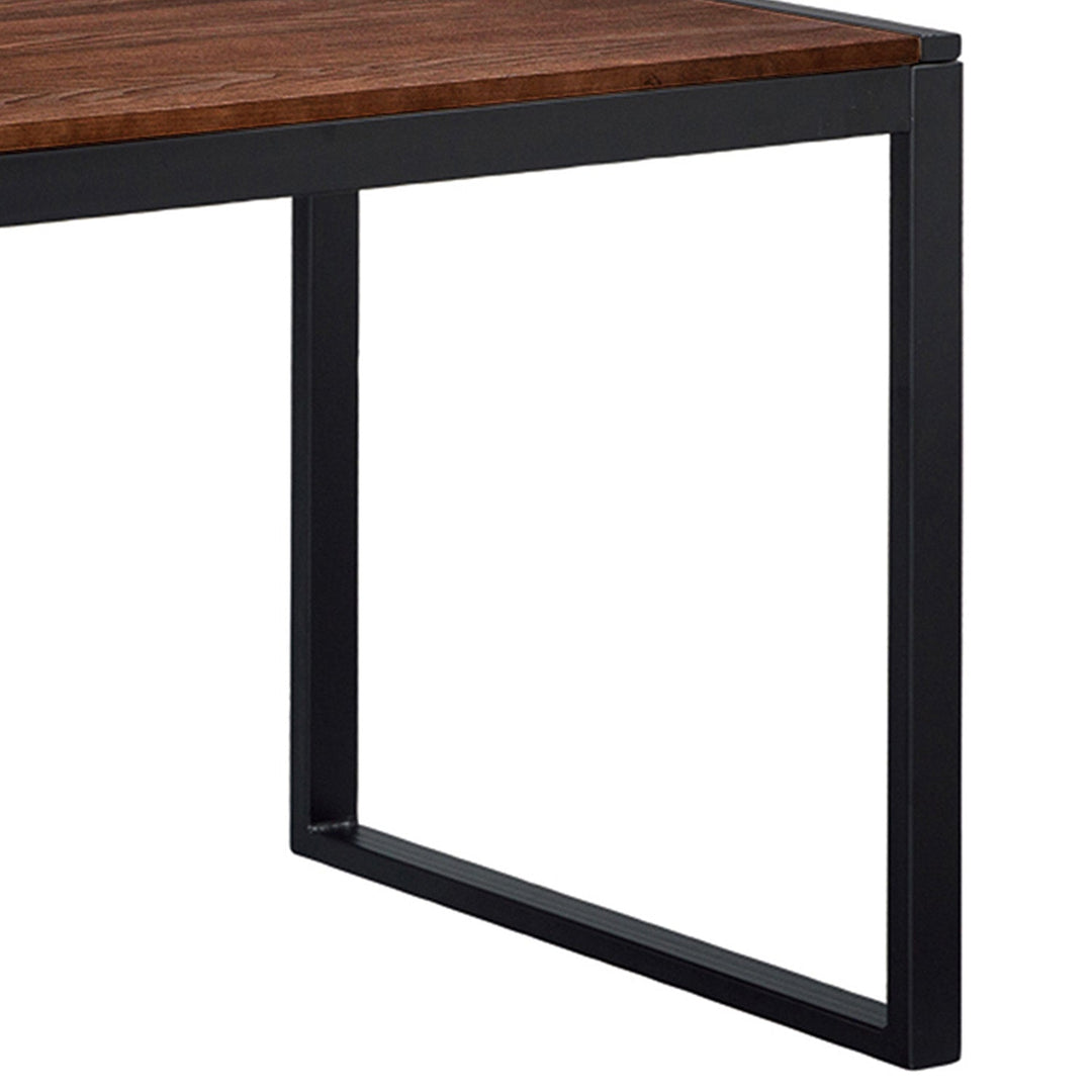 Industrial Elm Wood Dining Table USQUARE