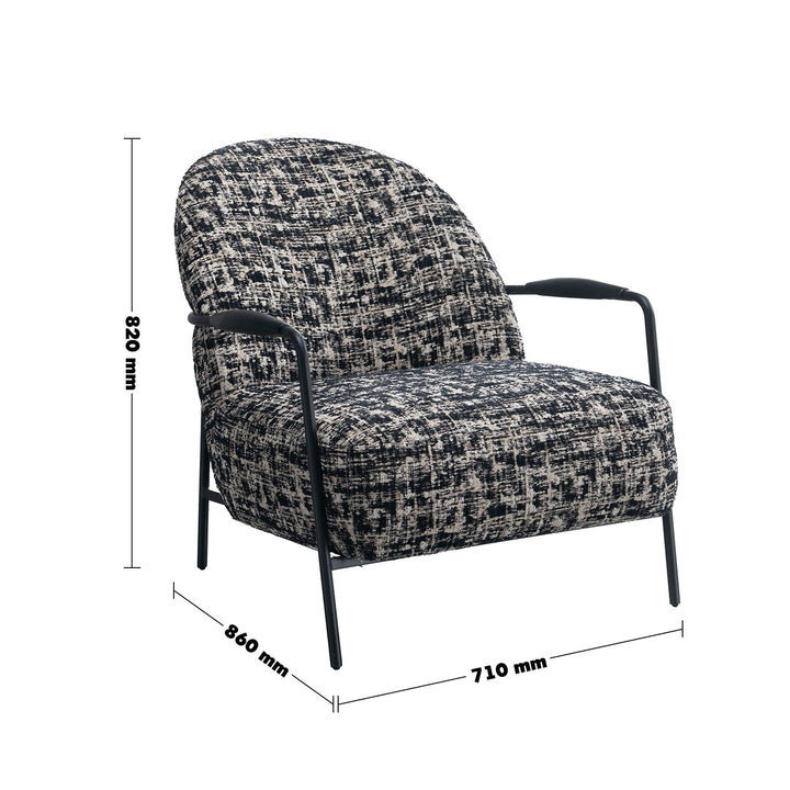 Industrial mixed weave fabric 1 seater sofa trixy size charts.