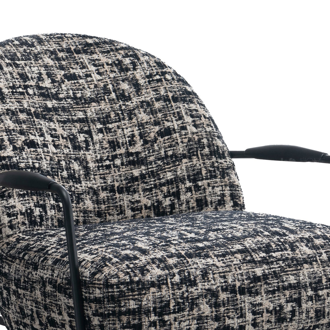 Industrial Mixed Weave Fabric 1 Seater Sofa TRIXY