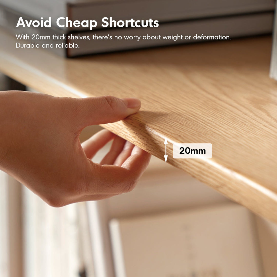 Industrial Oak Wood Wall Mounted Display Shelf SHELFIX