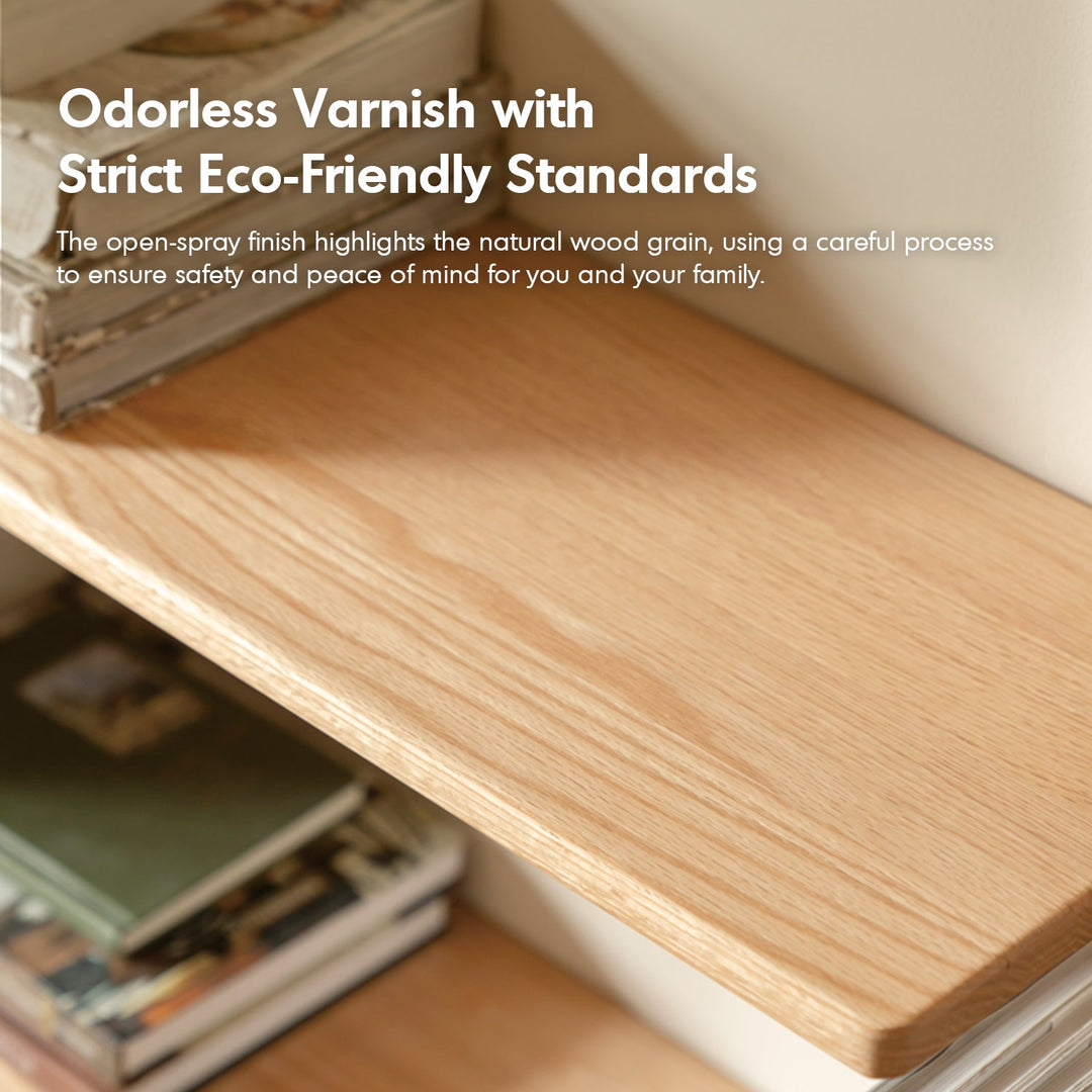 Industrial Oak Wood Wall Mounted Display Shelf SHELFIX