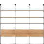 Triple Unit · 9 Shelves · 6 Drawers