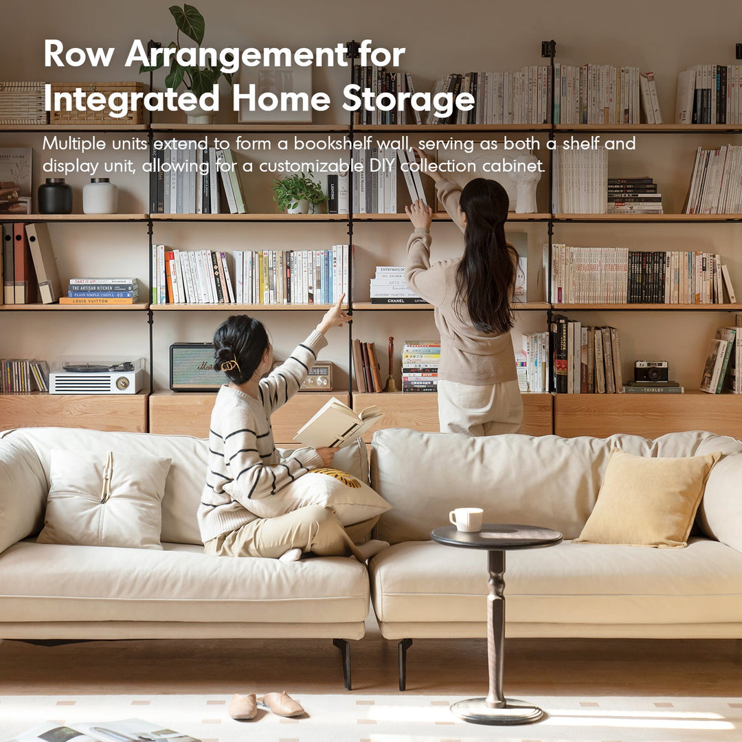 Industrial Oak Wood Wall Mounted Display Shelf SHELFIX