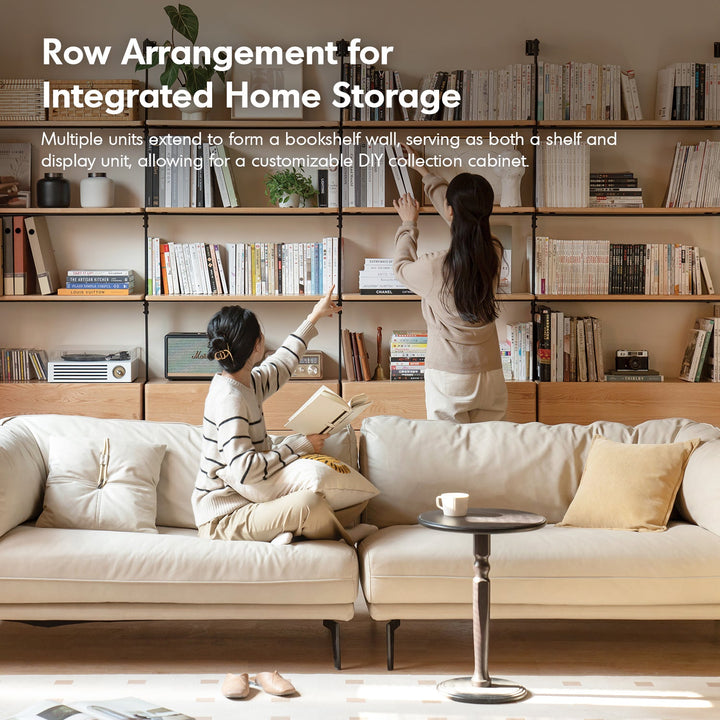 Industrial Oak Wood Wall Mounted Display Shelf SHELFIX