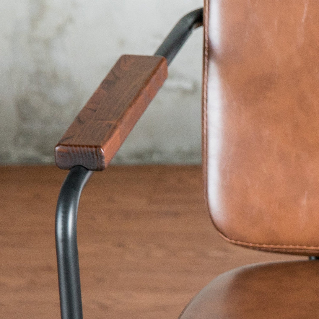 Industrial PU Leather Dining Bench DOUBLE PULLMAN