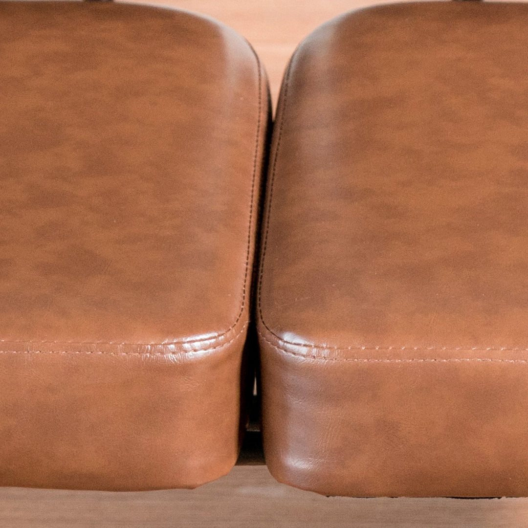 Industrial PU Leather Dining Bench DOUBLE PULLMAN