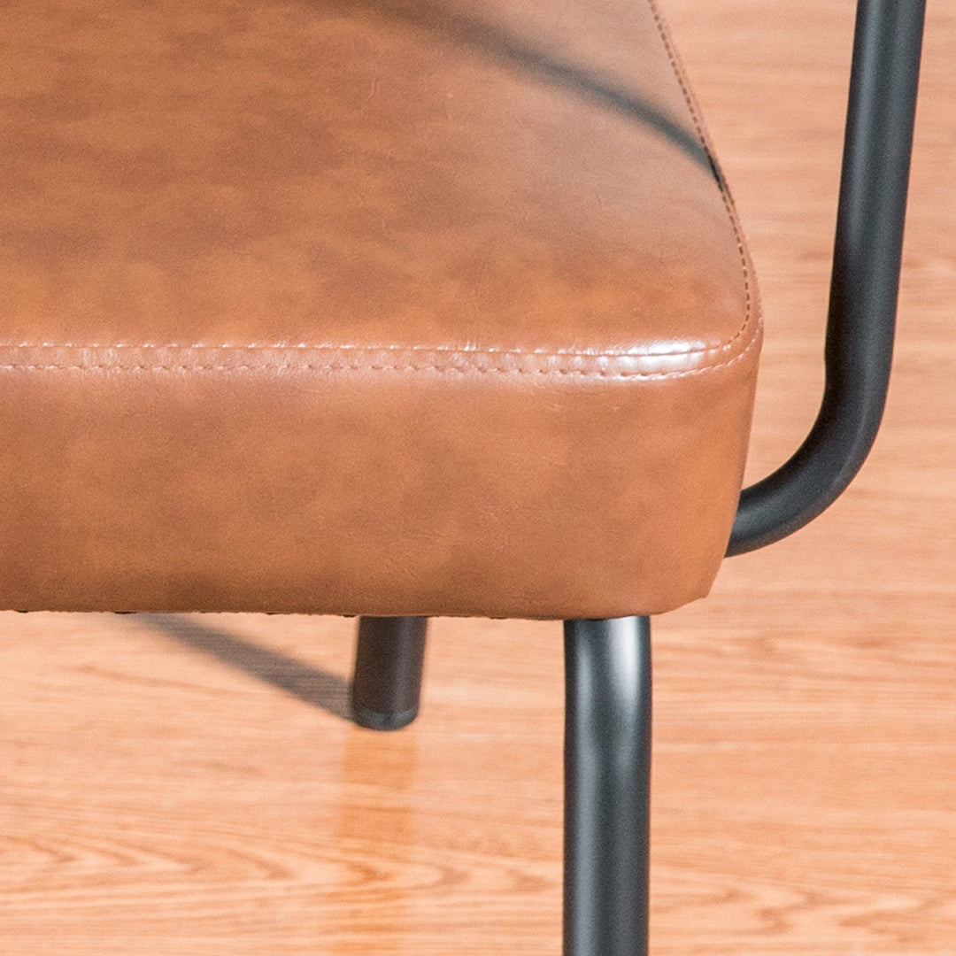 Industrial PU Leather Dining Bench DOUBLE PULLMAN