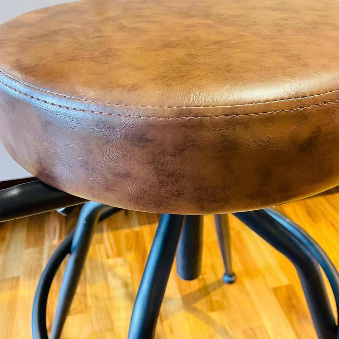 Industrial PU Leather Bar Stool ABNER