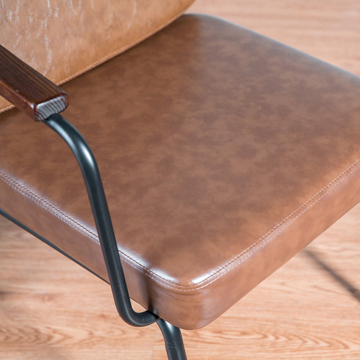 Industrial PU Leather Dining Chair PULLMAN