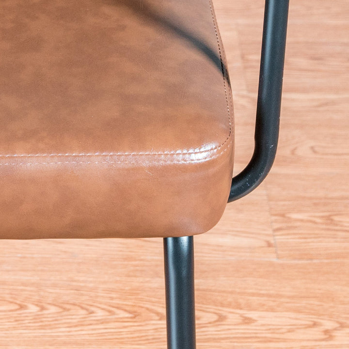 Industrial PU Leather Dining Chair PULLMAN