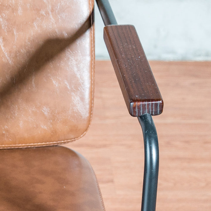 Industrial PU Leather Dining Chair PULLMAN