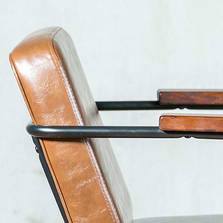 Industrial PU Leather Dining Chair PULLMAN