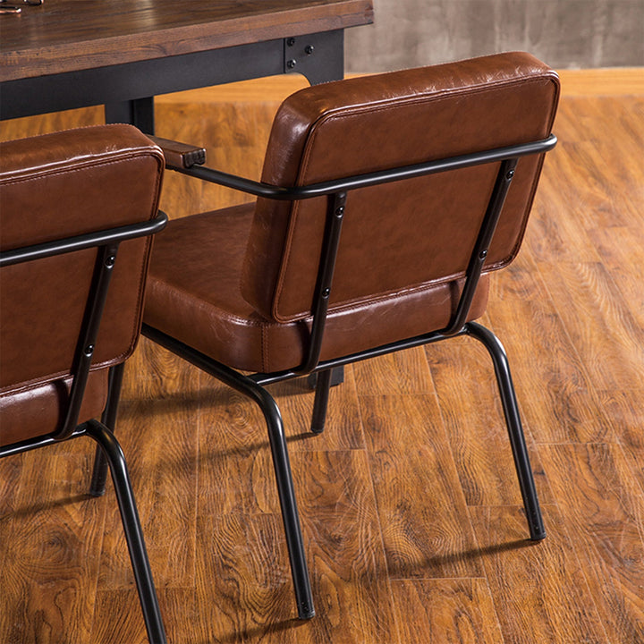 Industrial PU Leather Dining Chair PULLMAN