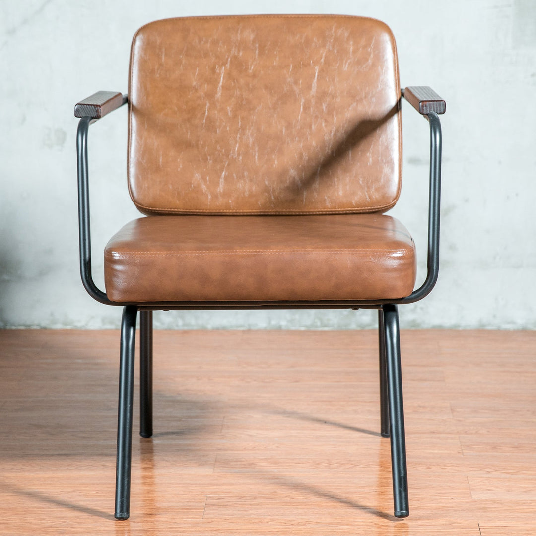 Industrial PU Leather Dining Chair PULLMAN