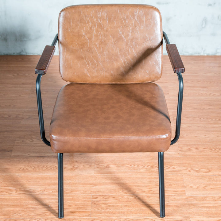 Industrial PU Leather Dining Chair PULLMAN