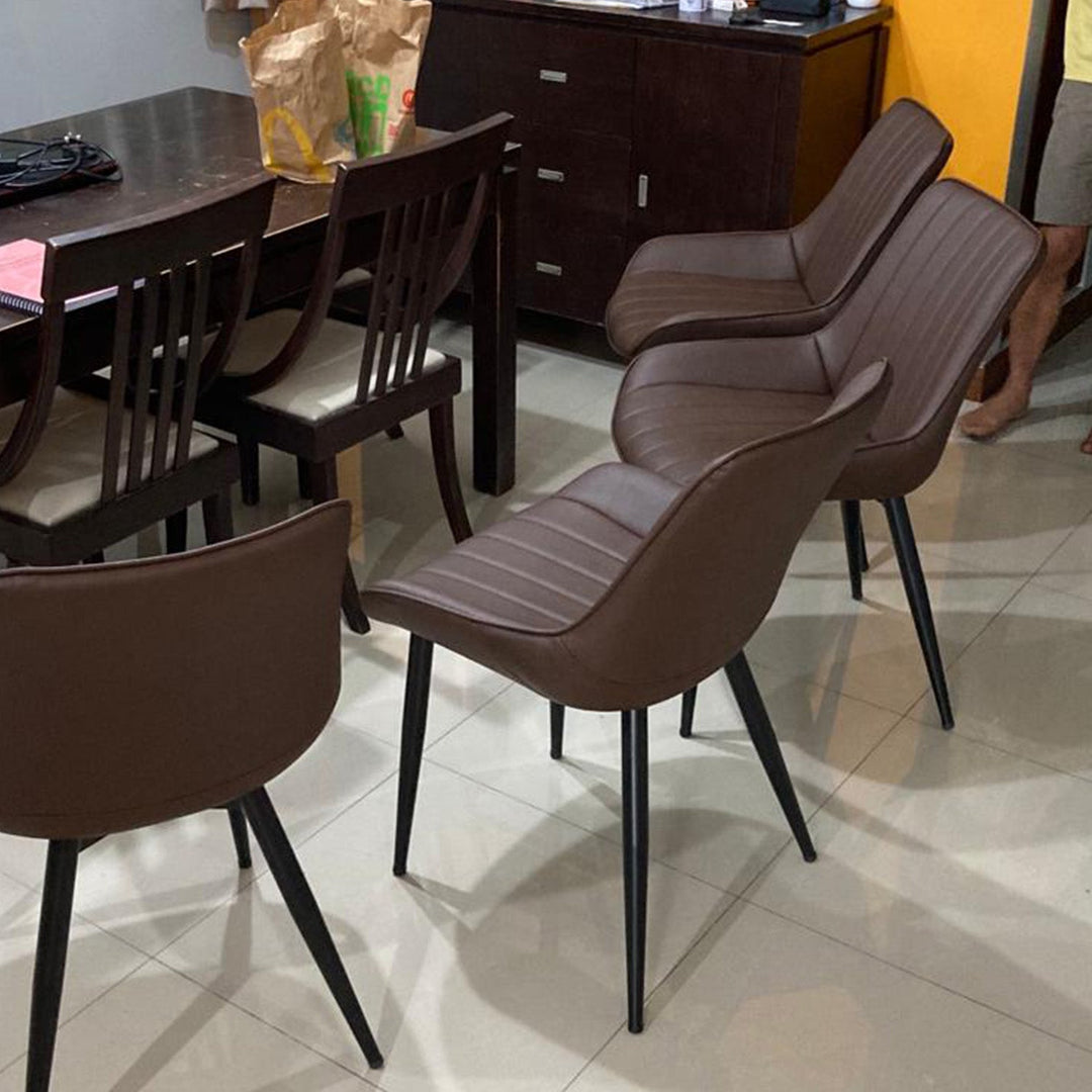 Industrial PU Leather Dining Chair SIENA