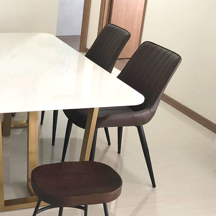 Industrial PU Leather Dining Chair SIENA