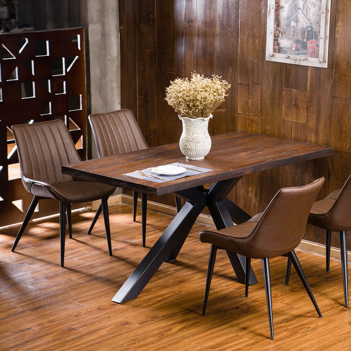 Industrial PU Leather Dining Chair SIENA