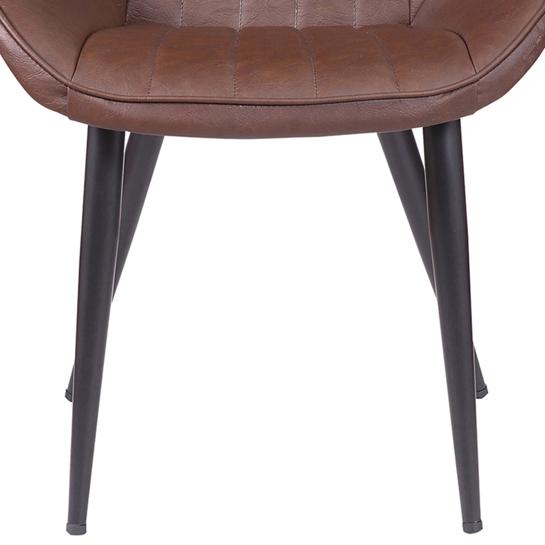 Industrial PU Leather Dining Chair SIENA