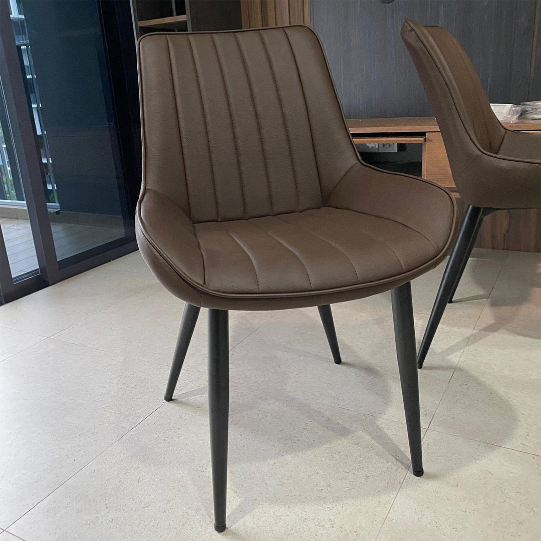 Industrial PU Leather Dining Chair SIENA