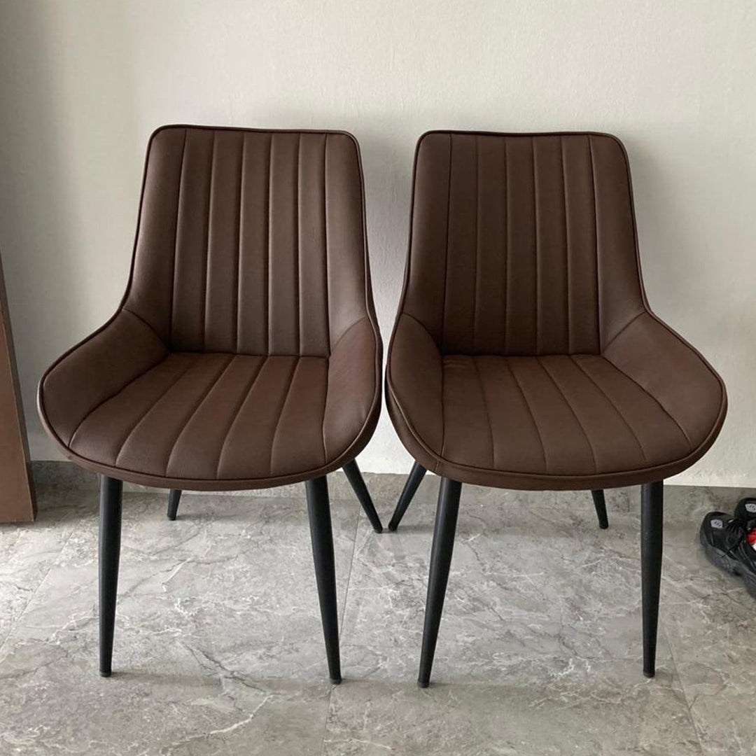 Industrial PU Leather Dining Chair SIENA