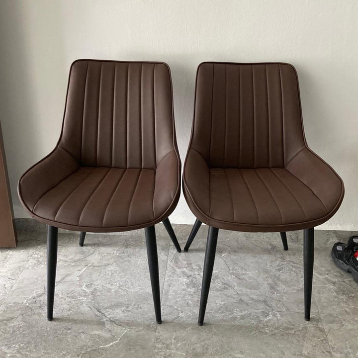 Industrial PU Leather Dining Chair SIENA